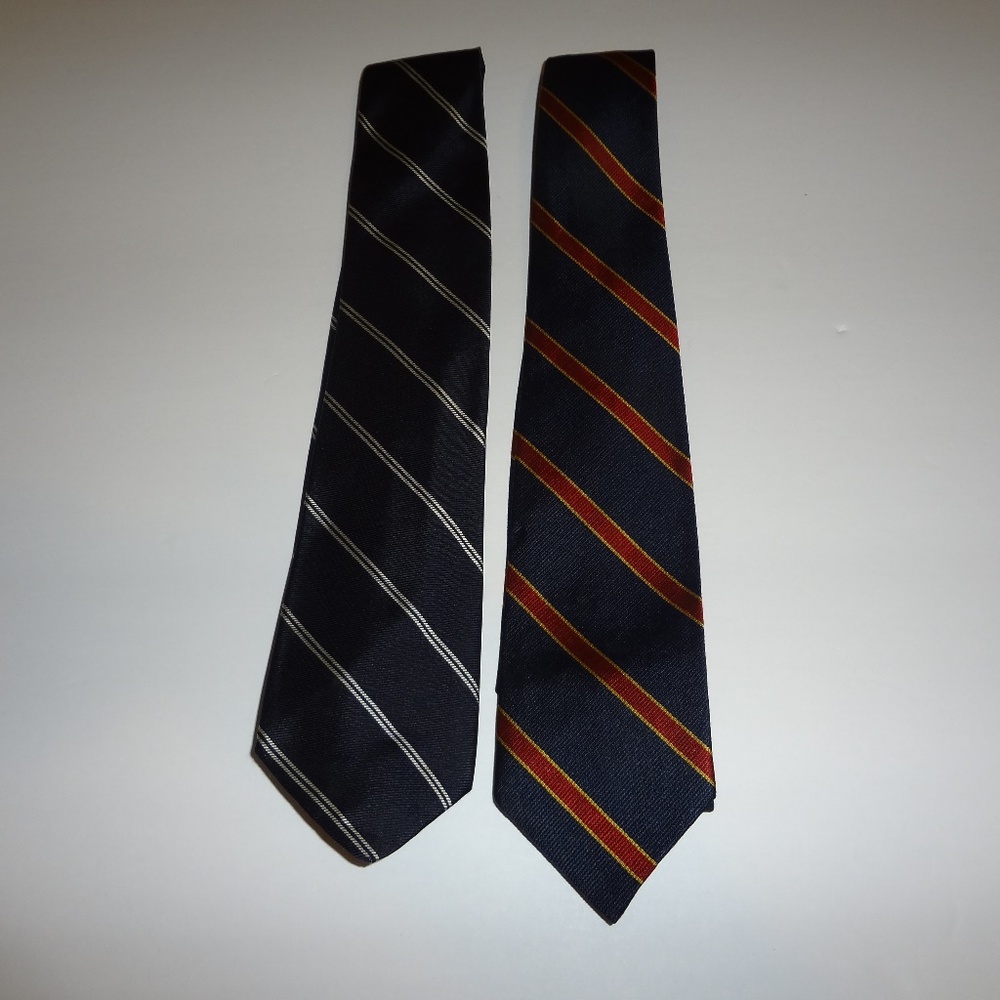 Striped ties from Granddad's collection.